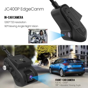 Jimi JC400P 4G Car Camera With Live Stream1080P Dual Cameras GPS Tracking Wifi Hotspot Multiple Alarms DVR Dash Cam Free APP Web