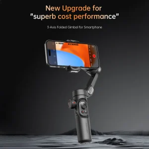 AOCHUAN 3-Axis Handheld Gimbal Stabilizer for Smartphone with Fill Light for iPhone Android Face Tracking Tiktok Vlog Smart XE