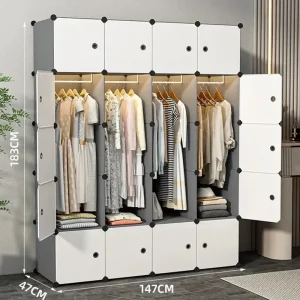 Organizer Storage Wardrobe Minimalist Clothes Partitions Cupboard Closet Living Room Plastic Watches Door Ropero Home Furniture