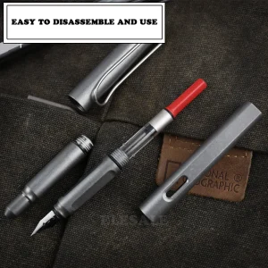 High Quality Titanium TC4 Tactical Pen 2-In-1 Fountain Ink Pen Self Defense Business Pen EDC Tool Gift Dropshipping