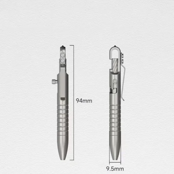 Titanium Alloy Waterproof Mini Pen Portable TC4 Emergency Window Breaking Defense EDC Metal Signature Pen