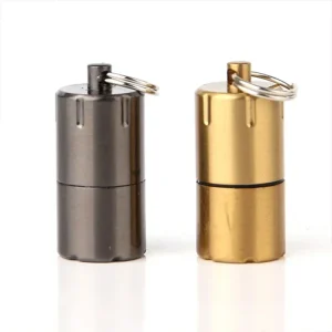 Mini Keychain Retro Kerosene Lighter Diesel Waterproof Lighter Keychain Cigarette Lighter Gift Survival Tool Portable