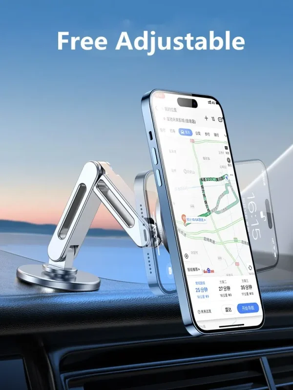 Magnetic Car Phone Holder Stand Magnet Car Mount Smartphone GPS Mobile Cell Support in Car Bracket for iPhone 15 Samsung Xiaomi