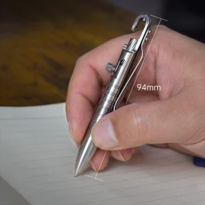 Titanium Alloy Waterproof Mini Pen Portable TC4 Emergency Window Breaking Defense EDC Metal Signature Pen