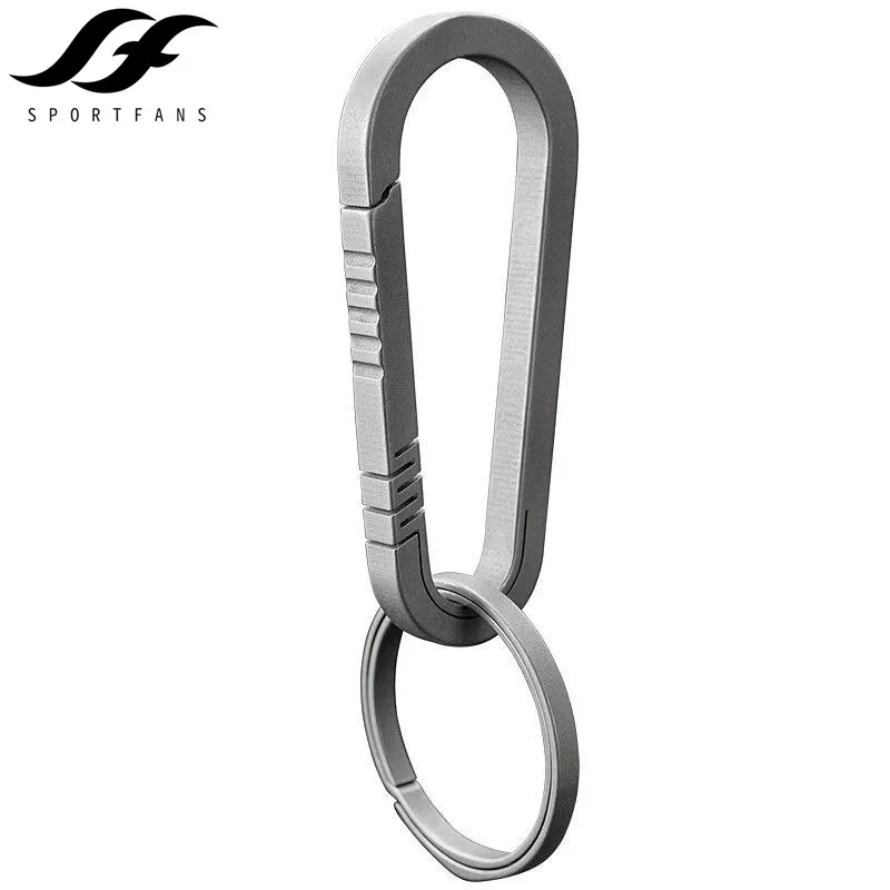 Titanium Keychain Car Keychain Ultra Lightweight EDC Jewelry Key Ring Holder Buckle Best Gift Accessories Outdoor EDC Tools