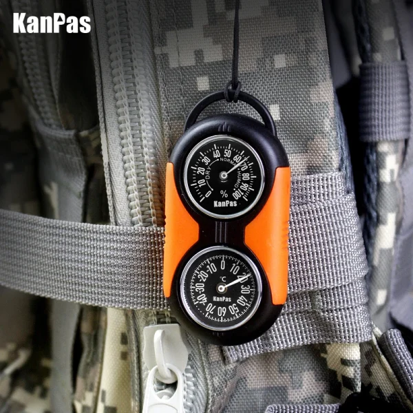 KANPAS Outdoor Carry-on Thermometer and compass set/Quality Thermohygrometer for Outdoors/outdoor companion/THY-25/THA-25