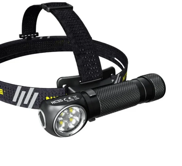 NITECORE HC35 Headlamp 2700Lumens high performance L-shaped headlight XP-G3 S3 LEDs USB rechargeable Lantern with 21700 battery