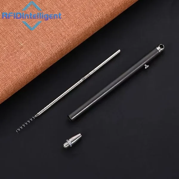 Personality Creative Signature Pen Mini Titanium Bolt Action Tactical Ballpoint Pen Self-defense EDC Gadget Keychain