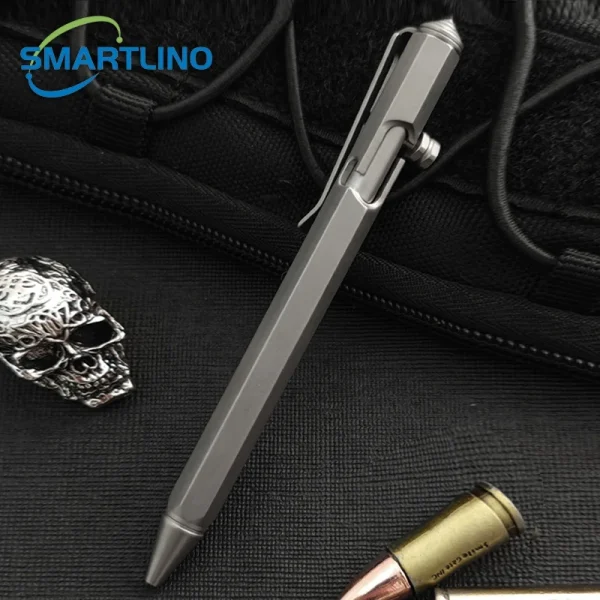 Titanium Alloy Tactical Pen Security Protection Personal Defense Ballpoint Pen Emergency Window Breaker Survival Supplies