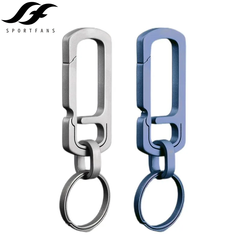 Titanium Car Keychain Key Ring Hanging Buckle Super Light Creativity EDC Key Chain For Men Women Outdoor EDC Tools