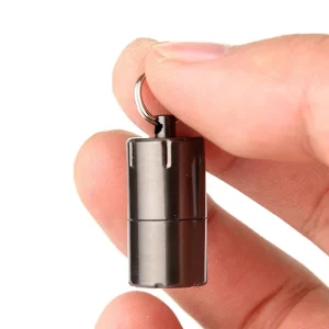 Mini Keychain Retro Kerosene Lighter Diesel Waterproof Lighter Keychain Cigarette Lighter Gift Survival Tool Portable