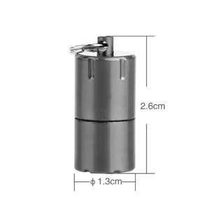 Mini Keychain Retro Kerosene Lighter Diesel Waterproof Lighter Keychain Cigarette Lighter Gift Survival Tool Portable