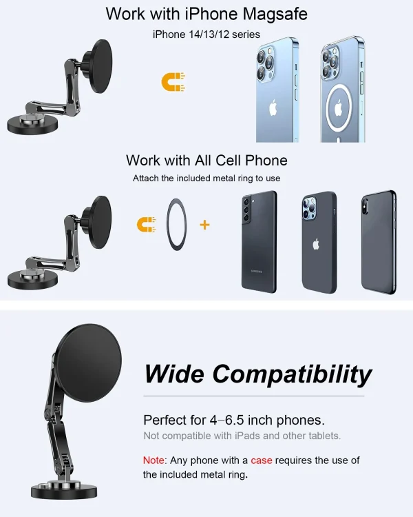 Magnetic Car Phone Holder Stand Dashborad Magnet Car Mount Smartphone Mobile Support In Car Bracket for iPhone Samsung Xiaomi